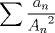 TEX: $\displaystyle\sum \dfrac{a_n}{{A_n}^2}$