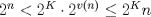 TEX: $2^n< 2^K \cdot 2^{v(n)}\le 2^K n$