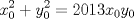 TEX: $$x_{0}^{2}+y_{0}^{2}=2013x_{0}y_{0}$$