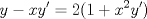 TEX: $$y-x{y}'=2(1+x^2{y}')$$