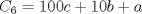 TEX: $C_6=100c+10b+a$