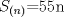 TEX: $S_{(n)}$=55n