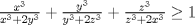 TEX:  $\frac{x^3}{x^3+2y^3} +\frac{y^3}{y^3+2z^3}+\frac{z^3}{z^3+2x^3} \ge 1 $    