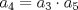 TEX: $a_{4}=a_{3}\cdot a_{5}$