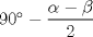 TEX: $90-\dfrac{\alpha - \beta}{2}$