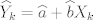 TEX: $\widehat{Y}_k=\widehat{a}+\widehat{b}X_k$