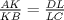 TEX: $\frac{AK}{KB}=\frac{DL}{LC}$