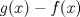 TEX: $g(x)-f(x)$