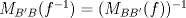 TEX: $M_{B'B}(f^{-1})=(M_{BB'}(f))^{-1}$