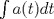 TEX: $\int a(t)dt$