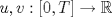 TEX: $u, v: [0,T]\to\mathbb{R}$