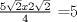 TEX: $\frac{5\sqrt{2}x2\sqrt{2}}{4}$<br />=5<br />