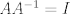 TEX: $AA^{-1} =I$