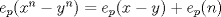 TEX: $e_p(x^n-y^n)=e_p(x-y)+e_p(n)$