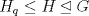 TEX: $H_{q} \leq H \unlhd G$