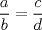 TEX: $\displaystyle\frac{a}{b}=\displaystyle\frac{c}{d}$