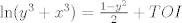 TEX: $\ln(y^3+x^3)=\frac{1-y^2}{2}+TOI$