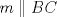 TEX: \[m\parallel BC\]