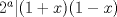 TEX: $2^a|(1+x)(1-x)$