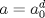 TEX: $a=a_0^d$