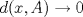 TEX: $d(x, A)\to 0$