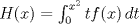 TEX: $H(x) = \int_0^{x^2} tf(x)\, dt$