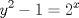 TEX: \[{y^2} - 1 = {2^x}\]