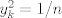 TEX: $y_k^2=1/n$