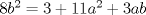 TEX: $8b^2=3+11a^2+3ab$