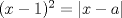 TEX: $(x-1)^2=|x-a|$