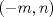 TEX: $(-m,n)$