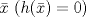 TEX: $\bar{x}\ (h(\bar{x})=0)$