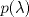 TEX: $p(\lambda)$