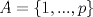 TEX: $A=\{1,...,p\}$