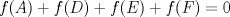 TEX: $f(A)+f(D)+f(E)+f(F)=0$