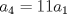 TEX: \[a_{4}=11a_{1}\]