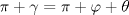 TEX: $\pi+\gamma=\pi+\varphi+\theta$