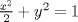 TEX: $\frac{x^2}{2}+y^2=1$