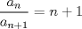 TEX: $\dfrac{a_{n}}{a_{n+1}}=n+1$