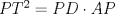 TEX: $PT^{2}=PD\cdot AP$