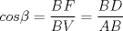 TEX: $cos\beta=\displaystyle\frac{BF}{BV}=\displaystyle\frac{BD}{AB}$