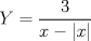 TEX: $$Y=\frac{3}{x-\left| x \right|}$$