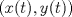 TEX: $(x(t),y(t))$