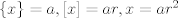 TEX: $\{ x\}=a,[x]=ar, x=ar^{2}$