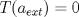 TEX: \( T(a_{ext})=0 \)