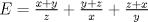 TEX: $E=\frac{x+y}{z}+\frac{y+z}{x}+\frac{z+x}{y}$