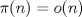 TEX: $\pi(n) = o(n)$