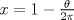 TEX: $x=1-\frac{\theta}{2\pi}$