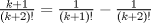 TEX: $\frac{k+1}{(k+2)!}=\frac{1}{(k+1)!}-\frac{1}{(k+2)!}$