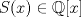 TEX: $S(x)\in\mathbb{Q}[x]$